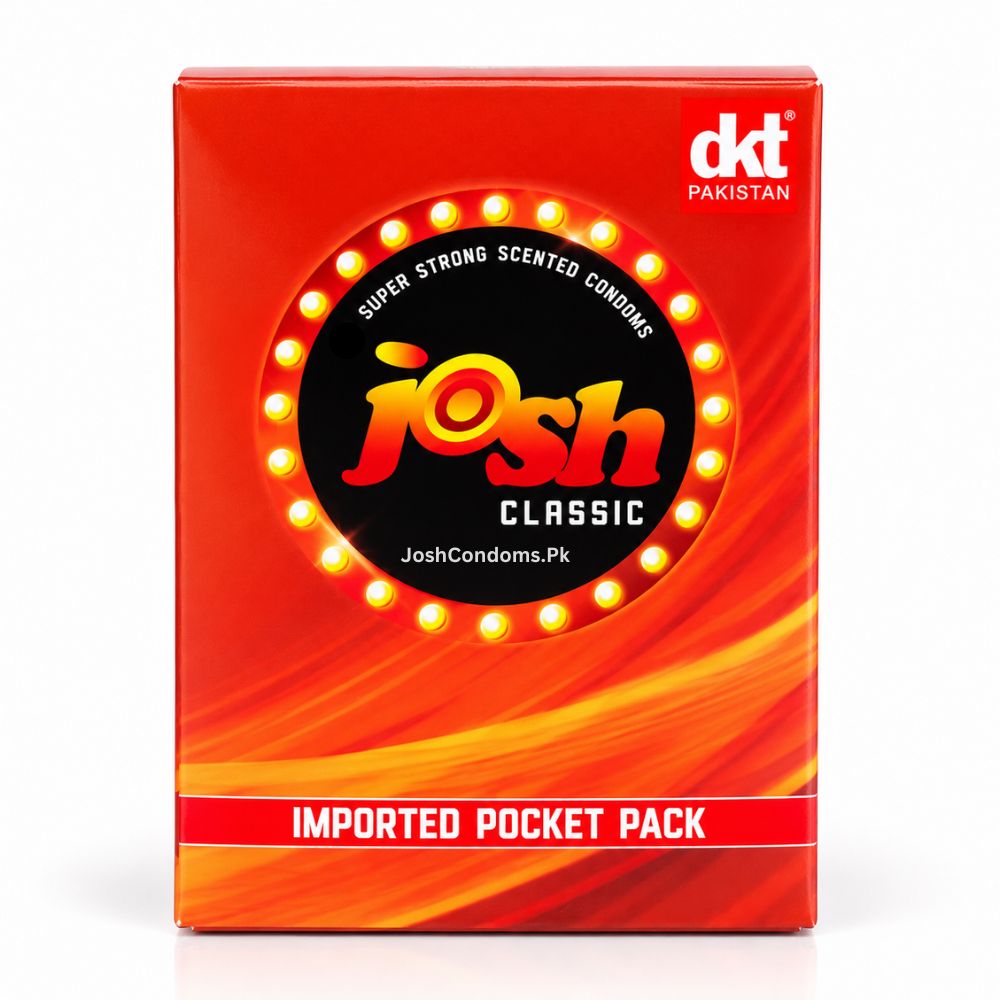 Josh Classic Condoms Pack of 4 Official Pakistan Box Layout